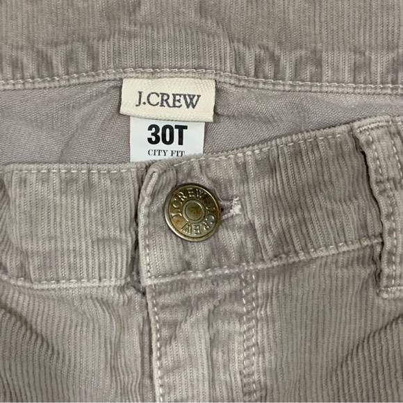 J crew city fit Matchstick skinny leg corduroy pants Womens Sz 30T Gray - Picture 2 of 7